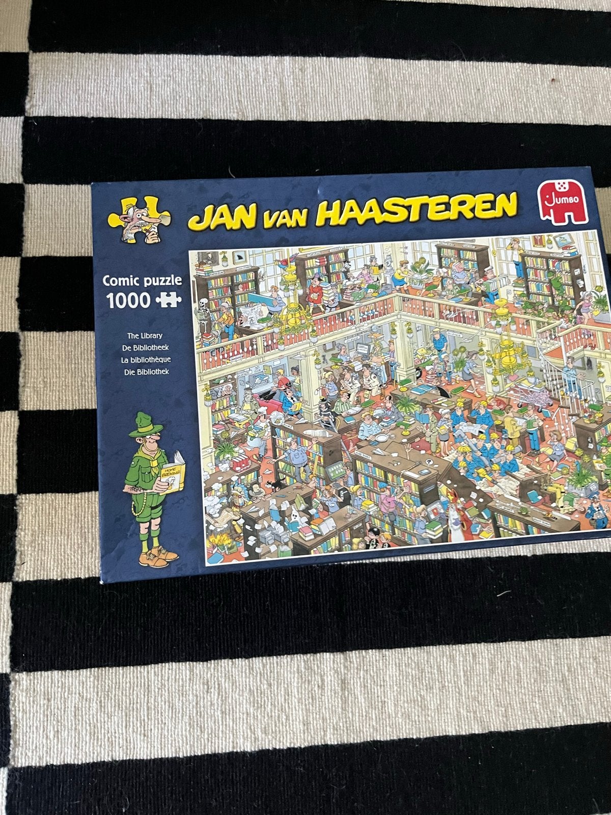 Jan van Haasteren De Bibliotheek 1000 stukjes, Ophalen of Verzenden, 500 t/m 1500 stukjes, Gebruikt, Legpuzzel