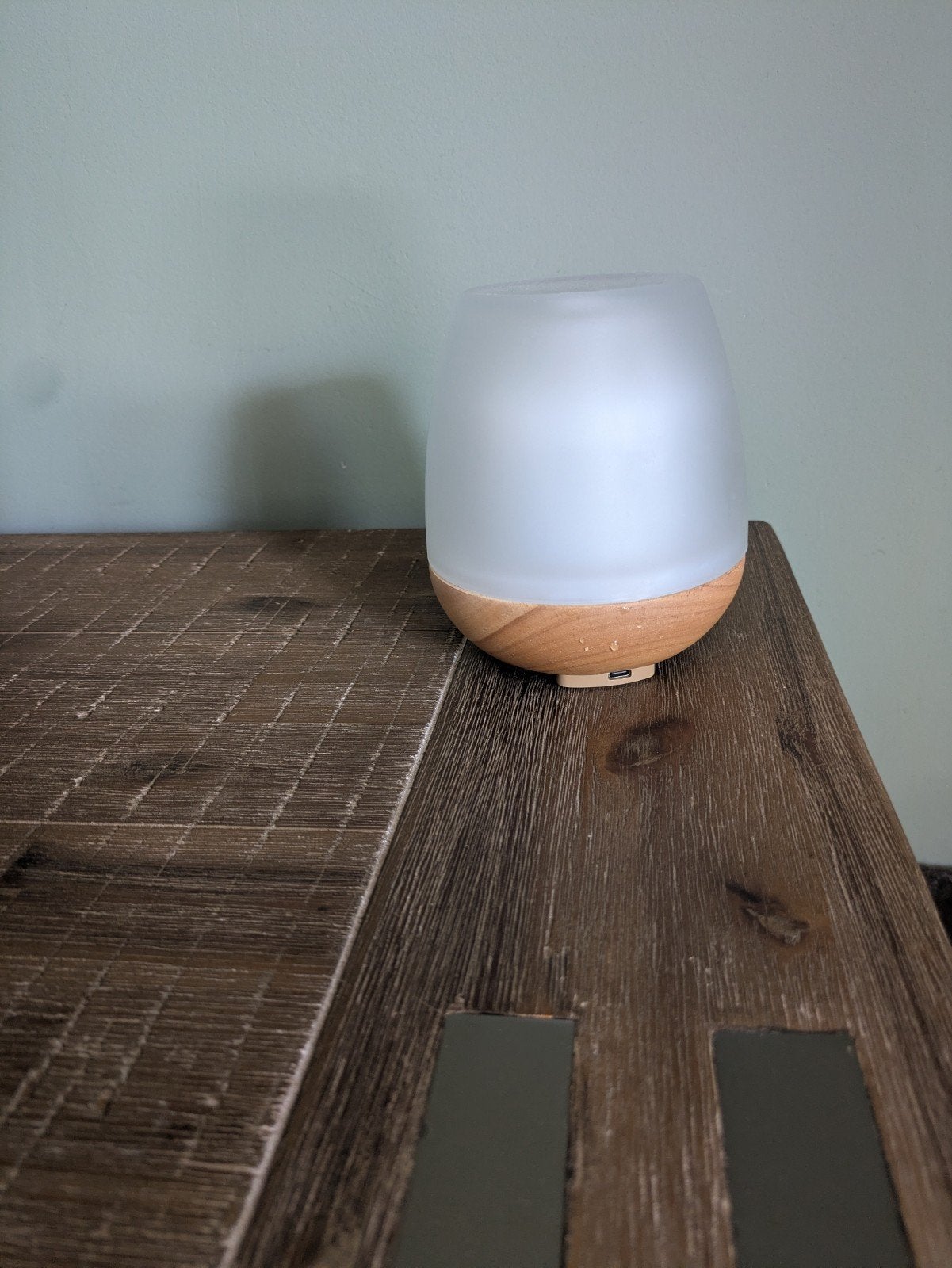Aroma Diffuser met Houtnerf en Sfeerverlichting, Ophalen of Verzenden, Gebruikt