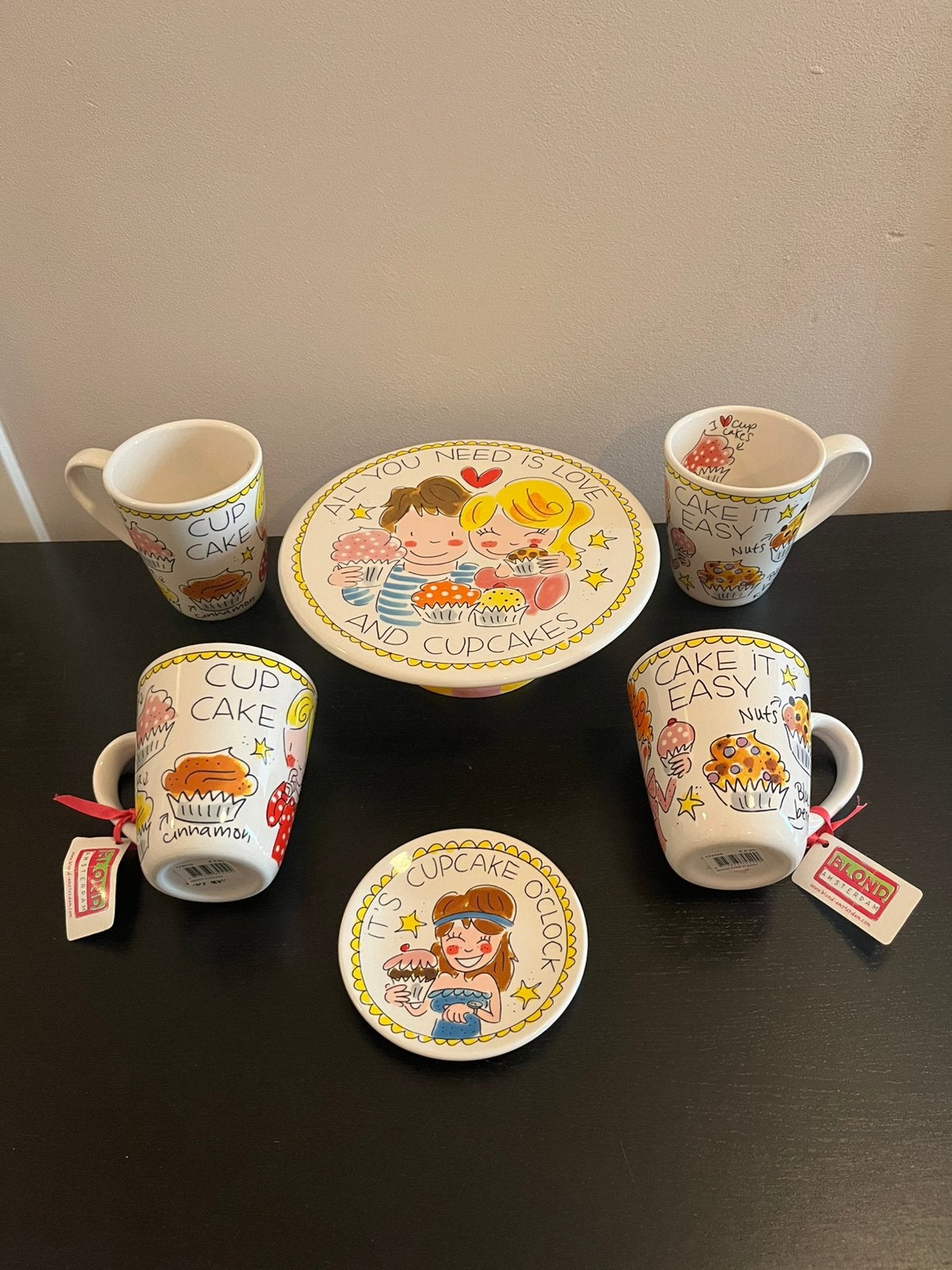 Cupcake Blond Amsterdam, Ophalen, Zo goed als nieuw, Aardewerk, Kop(pen) en/of Schotel(s)