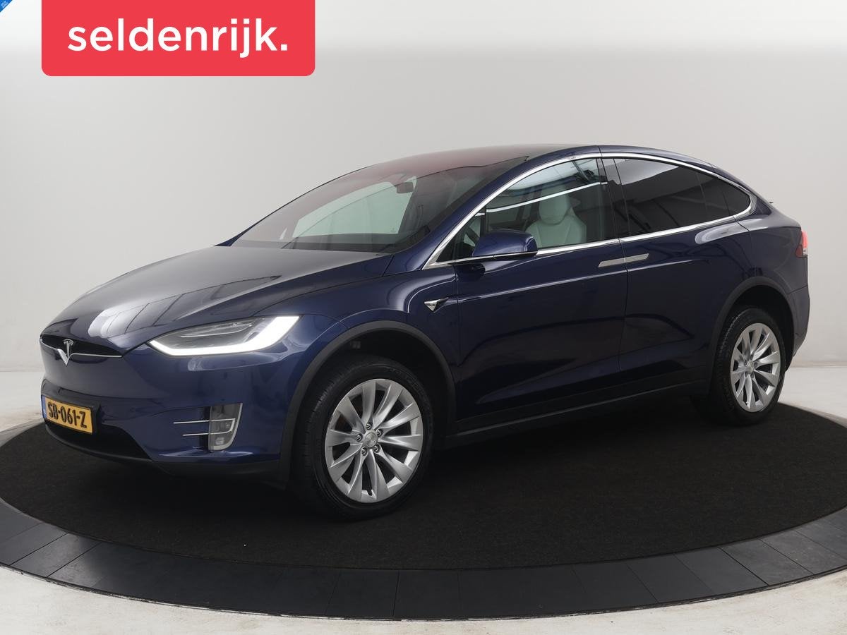 Tesla Model X 75D Base | SOH 88,4% | Leder | Memory | Cruise, Auto's, Automaat, Model X, Gebruikt, 124 €/maand