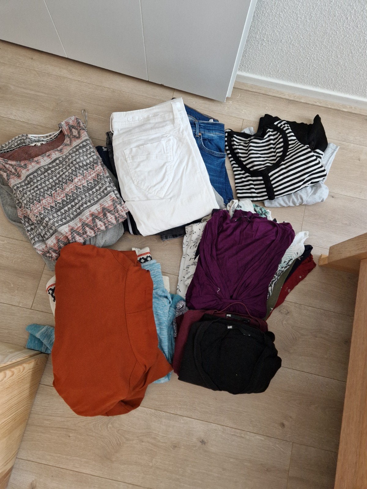 Kledingpakket Dames M/L: Broeken jurken t-shirts truien etc, Ophalen of Verzenden, Gedragen, Maat 38/40 (M)