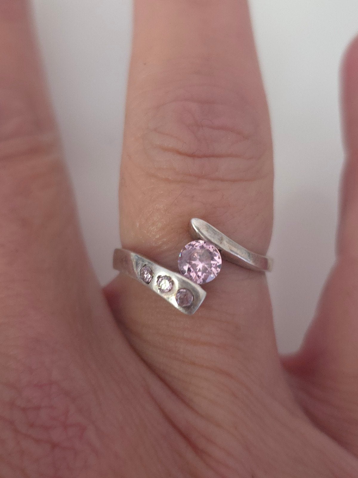 Sterling zilveren ring, 19 tot 20, Zwanensingel 239, Zo goed als nieuw, Opallove
