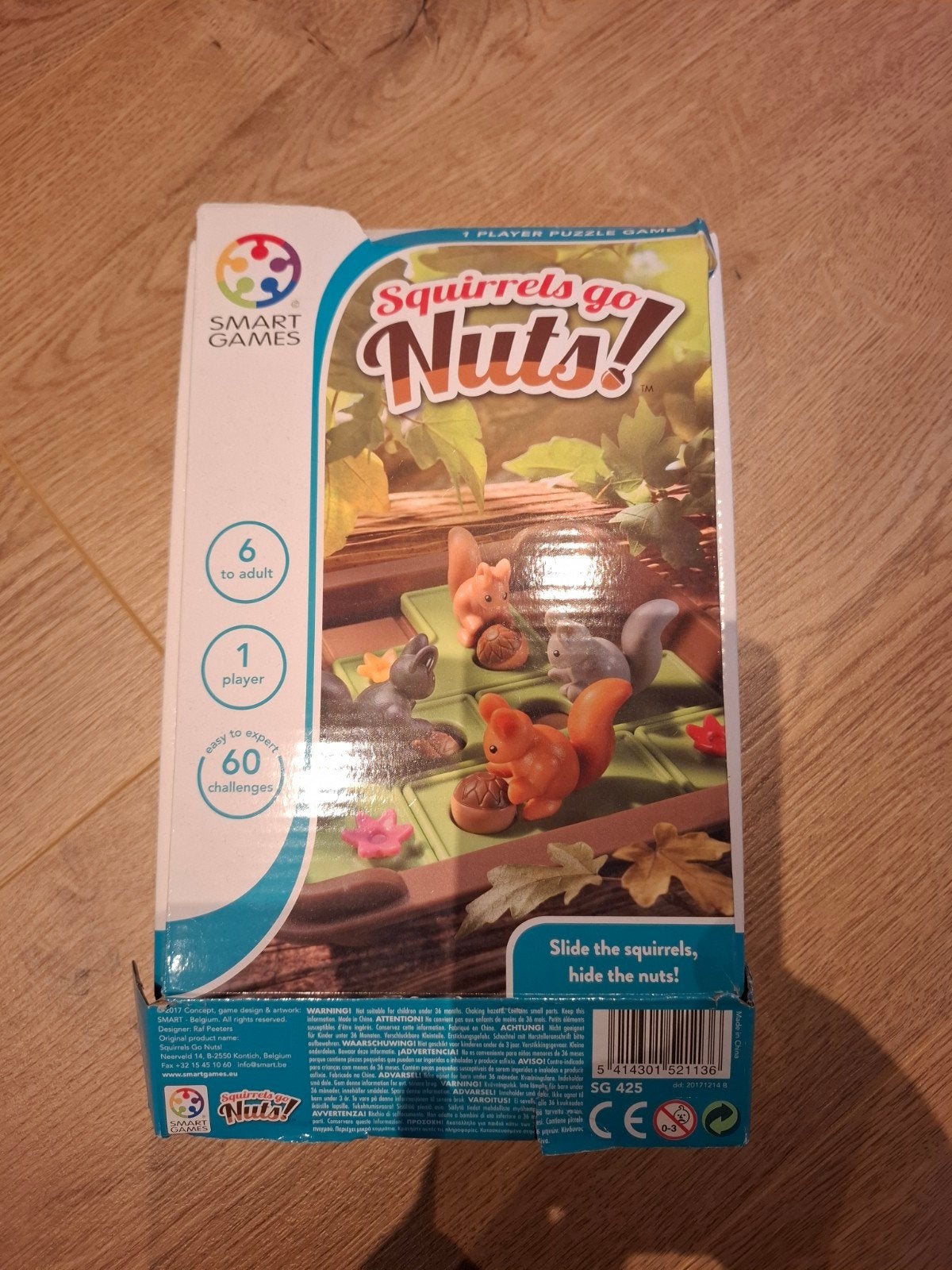 SmartGames Squirrels Go Nuts! Puzzelspel, Een of twee spelers, Ophalen of Verzenden, Zo goed als nieuw, SmartGames