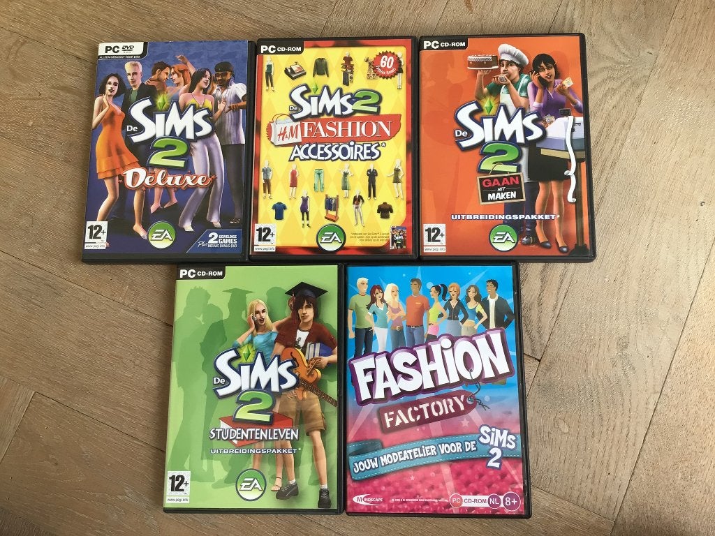5x uitbreidings sets voor De Sims 2, Overige genres, 1 speler, Eén computer, Ophalen of Verzenden