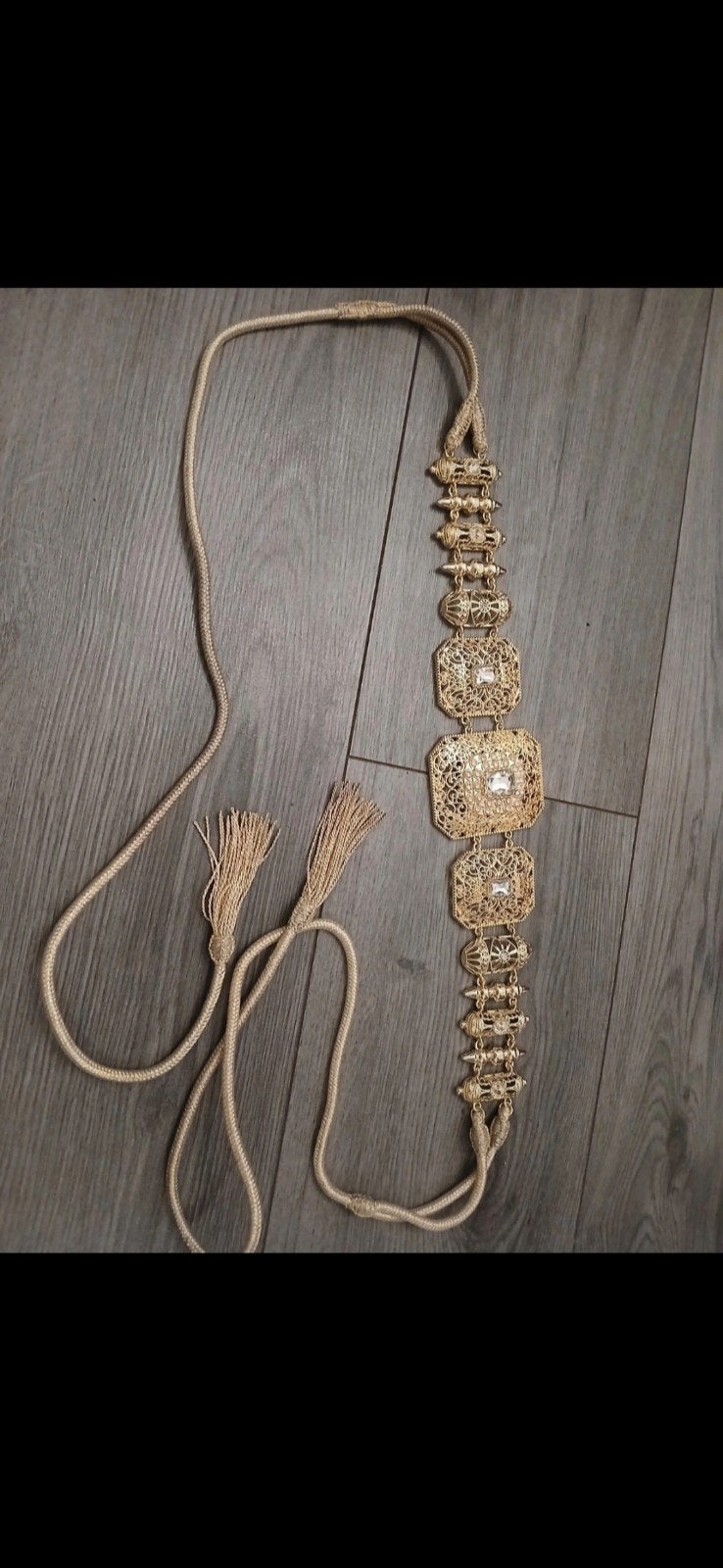 Elegante Marokkaanse Riem met Gouden Details, Ophalen
