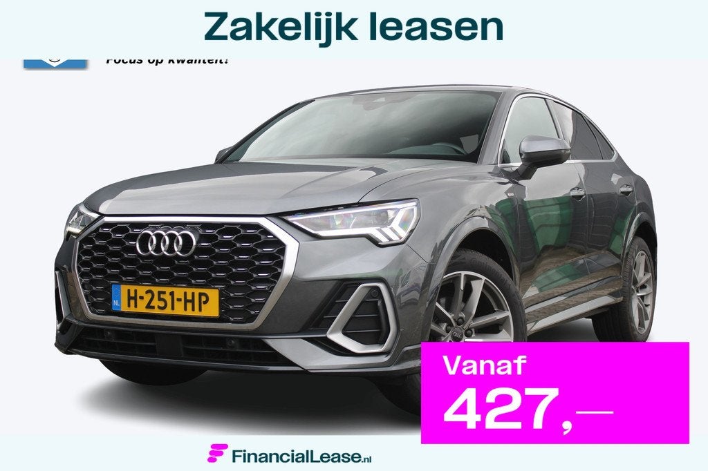 Audi Q3 Sportback 35 TFSI Pro Line S-Line | Incl. 12 maanden, 12 maanden, Parkeersensor, 4 cilinders, 1505 kg