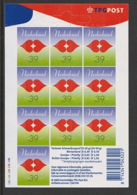 2005 Hangkaartje 10 voor de liefde, Ophalen of Verzenden, Postfris