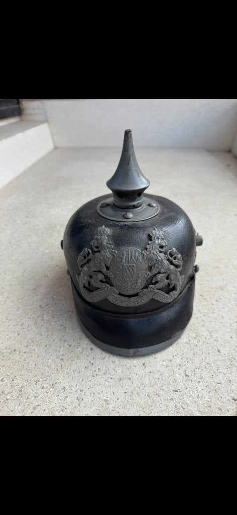 Wo1 Duitse pinhelm Bayern, Verzenden, Landmacht, Duitsland