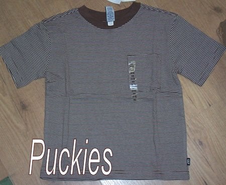 Bruin gestreept GAP t-shirt maat 104/110 NIEUW (6485), Kinderen en Baby's, Kinderkleding | Maat 104, Nieuw, Ophalen of Verzenden