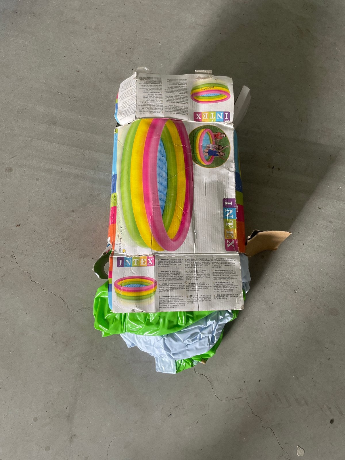 Opblaaszwembad Intex 1.47m x 33cm - Zo goed als nieuw, Ophalen, Zo goed als nieuw