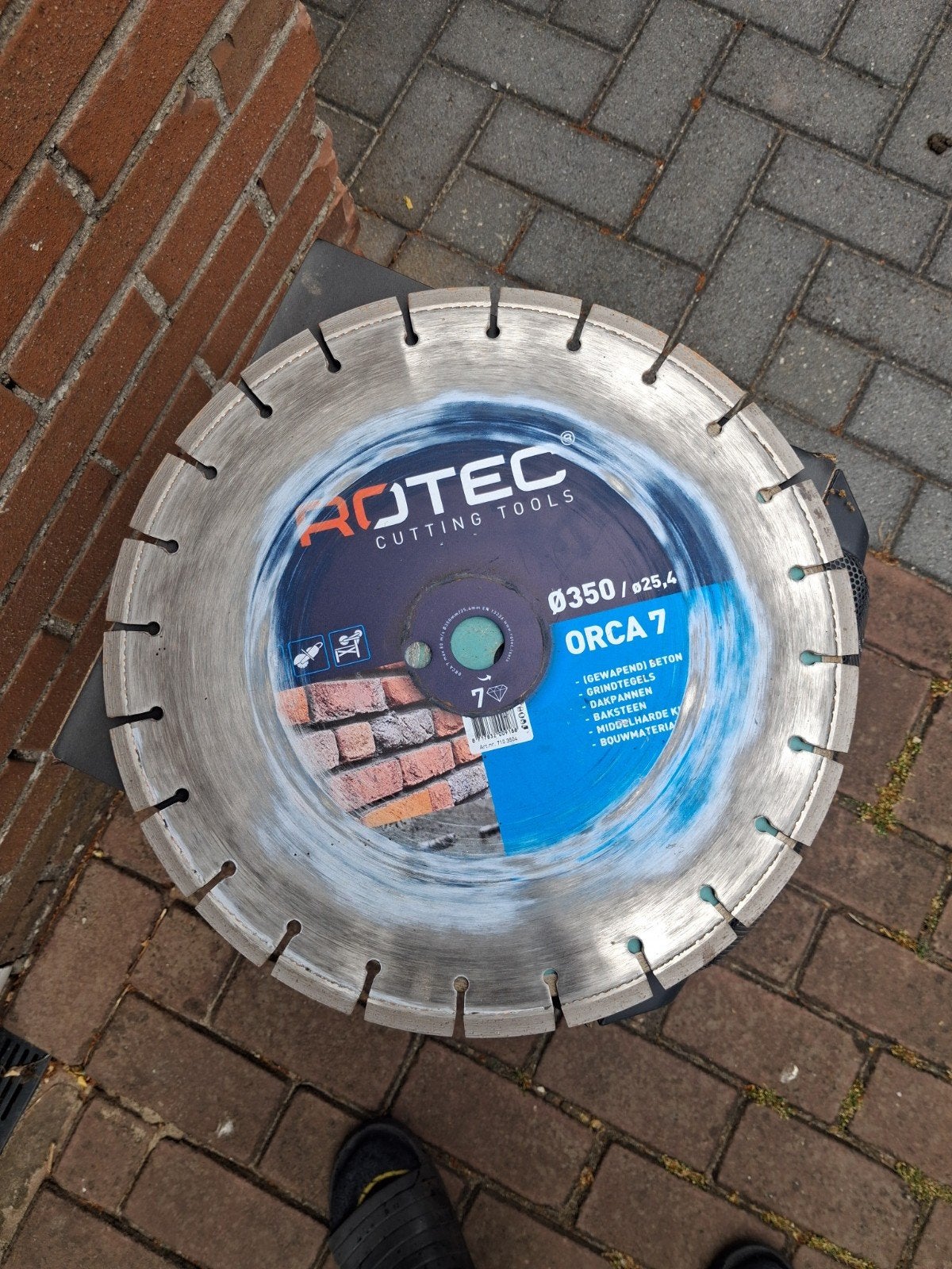 Diamant zaagblad 350mm ROTEC ORCA 7, Ophalen of Verzenden, Nieuw, Zaag, Overige merken