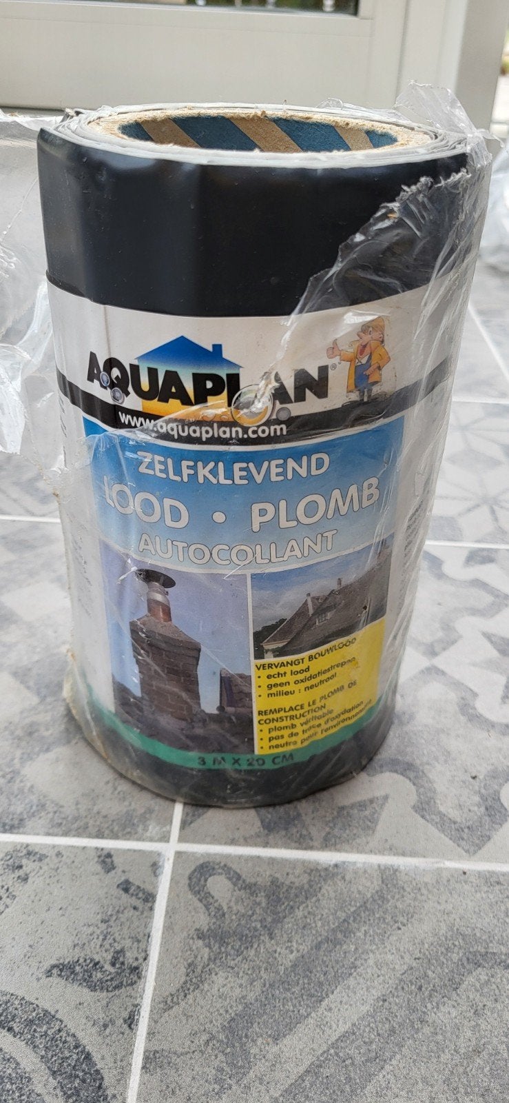 Aquaplan zelfklevend lood 20cm breed 208cm lang, Ophalen, Overige typen, Nieuw, Minder dan 5 m²