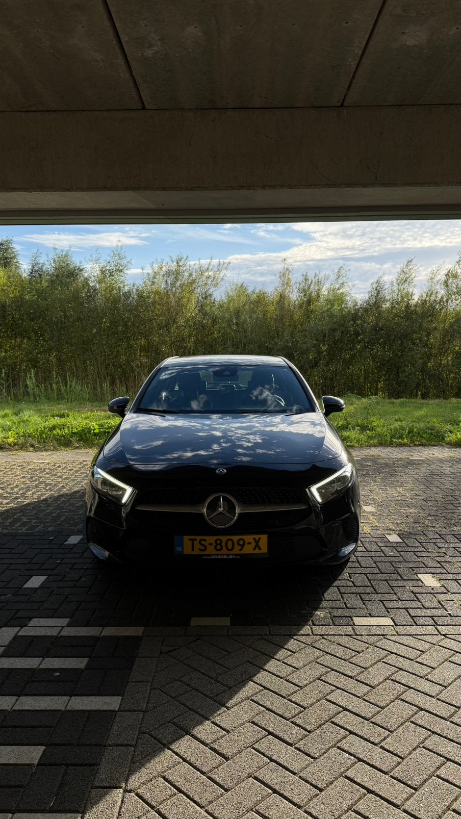Mercedes-Benz A-Klasse A 200 163pk 7G-DCT 2018 Zwart, Auto's, 4 cilinders, Origineel Nederlands, Particulier, 1600 kg