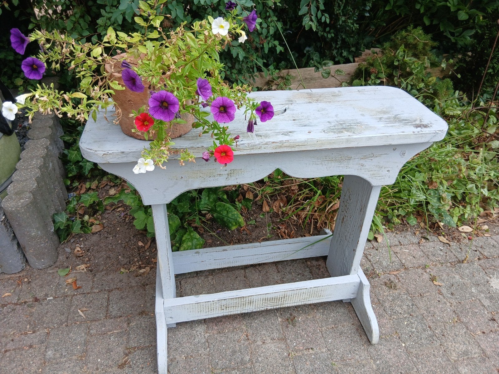Tuintafeltje, Ophalen, Gebruikt, Rechthoekig, Hout