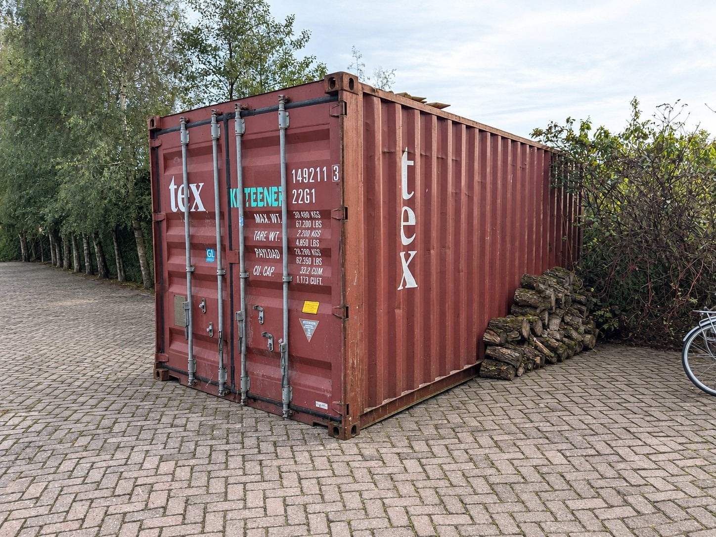 Zeecontainer 20 ft, Ophalen