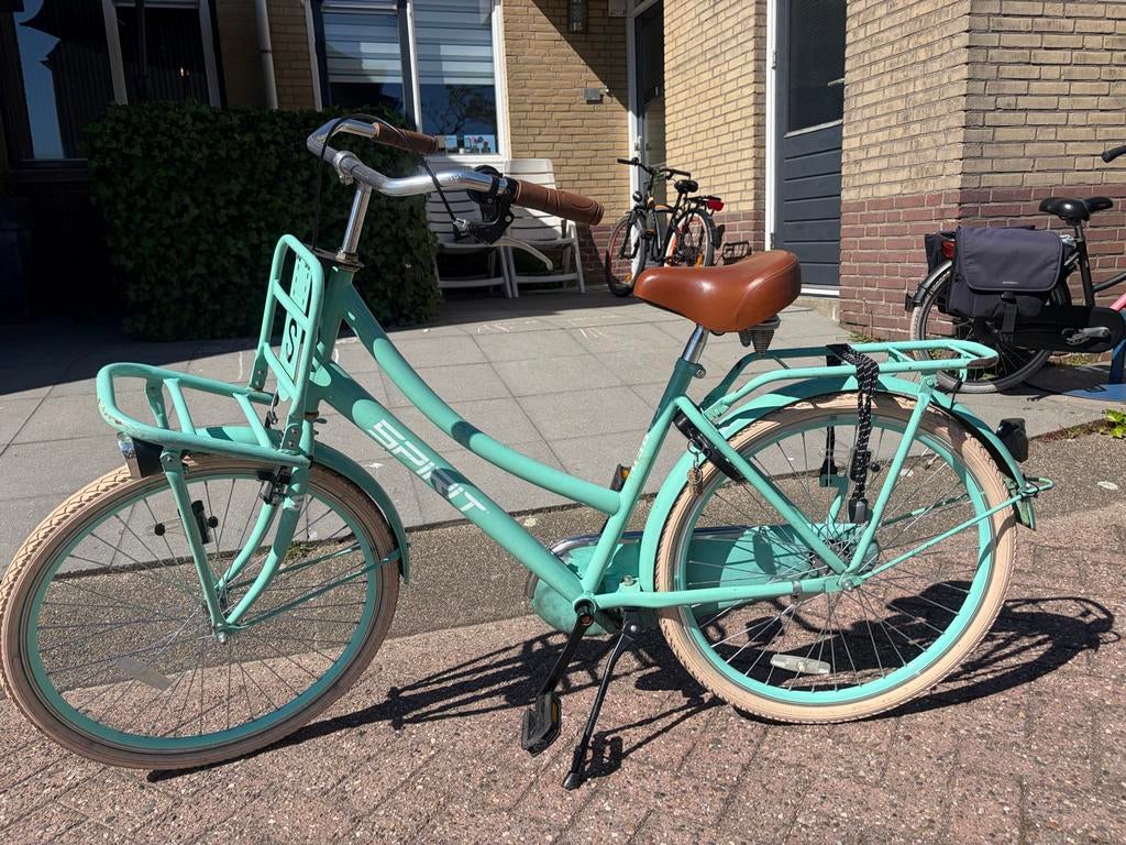 fiets 26 inch spirit cargo meisjesfiets, Overige merken, Terugtraprem, Gebruikt, Ophalen of Verzenden