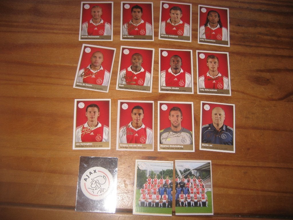 ajax plaatjes stickers, Ophalen of Verzenden, Zo goed als nieuw, Meerdere stickers