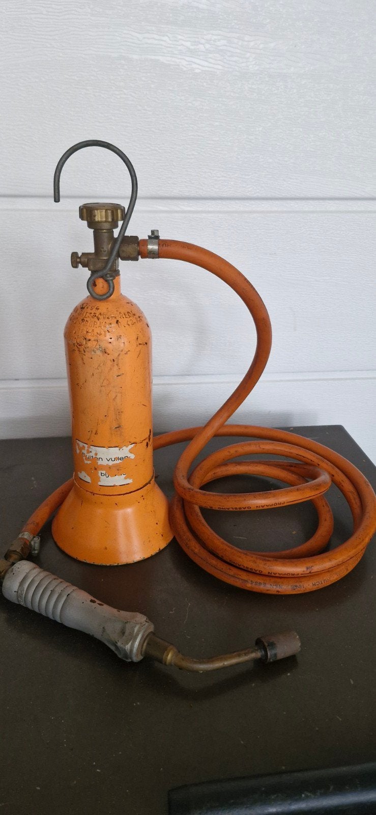 Karwei Brander met gasfles en slang, Ophalen of Verzenden, Gebruikt