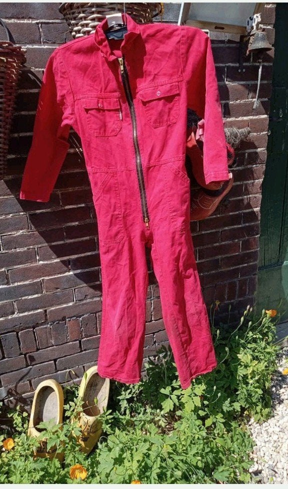 Rode kinderoverall maat 134, Ophalen, Jongen of Meisje, Overall., Overige typen