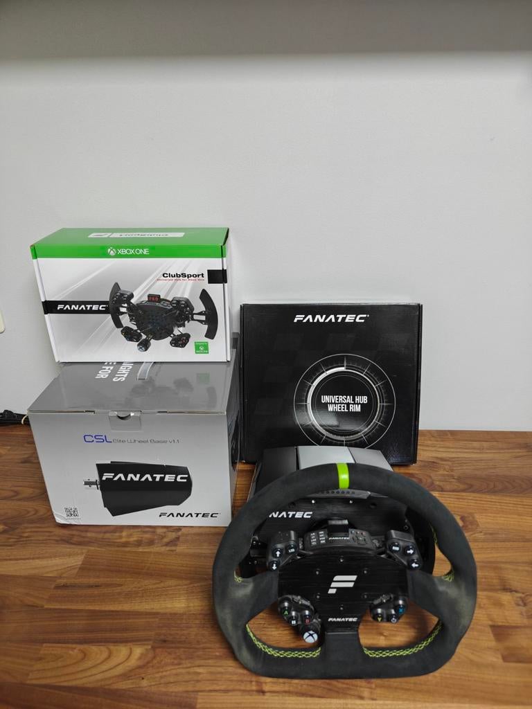 Fanatec setup voor Xbox of PC + Clubsport Universal Xbox, Ophalen of Verzenden, Zo goed als nieuw