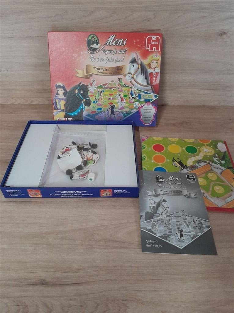 Mens erger je niet - disney prinsessen in galop - s4675, Verzenden, Zo goed als nieuw