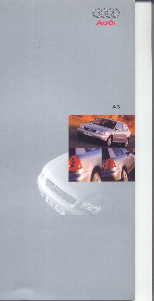 Audi A3 (nov. 1996) met bijlage, Ophalen of Verzenden, Nieuw, Audi