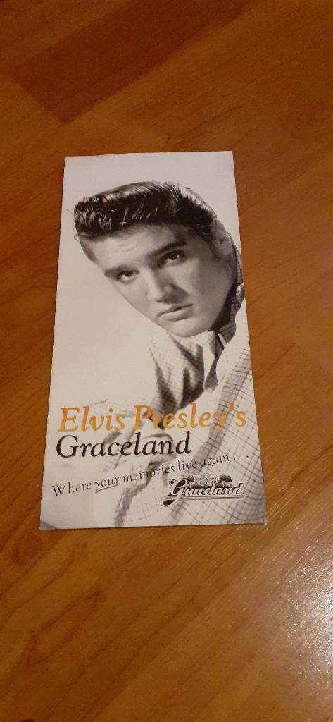 Elvis Presley Graceland Folder, Verzamelen, Ophalen of Verzenden, Zo goed als nieuw, Boek, Tijdschrift of Artikel