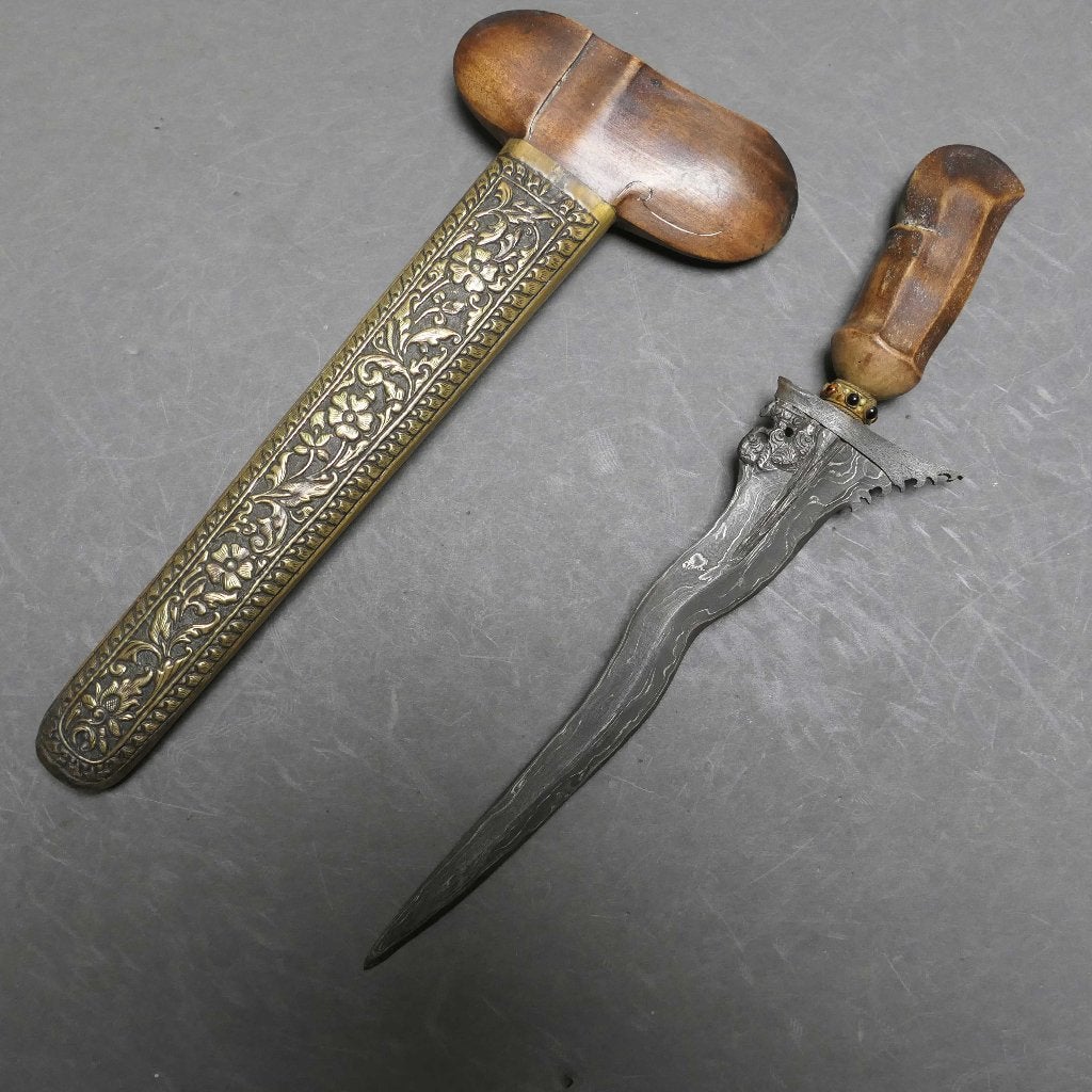 3 luks Balinese keris met olifant en schildpad afk. Bali, Verzenden