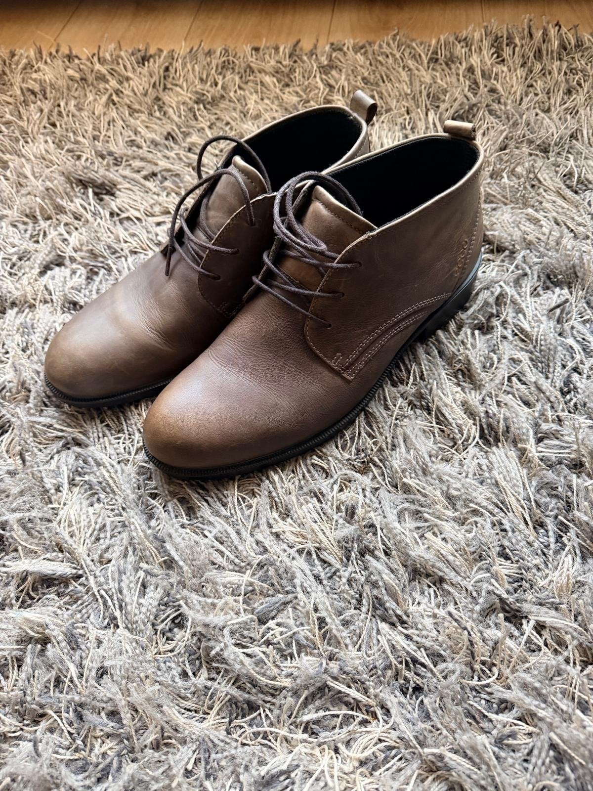 Ecco herenschoenen maat 41 - Zo goed als nieuw, Ophalen of Verzenden, Zo goed als nieuw, Bruin, Veterschoenen