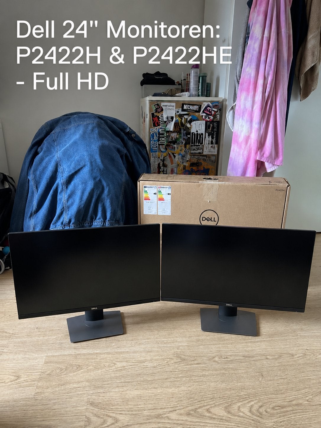 Dell 24" Monitoren: P2422H & P2422HE - Full HD, Computers en Software, Monitoren, Ophalen, IPS, In hoogte verstelbaar, Nieuw
