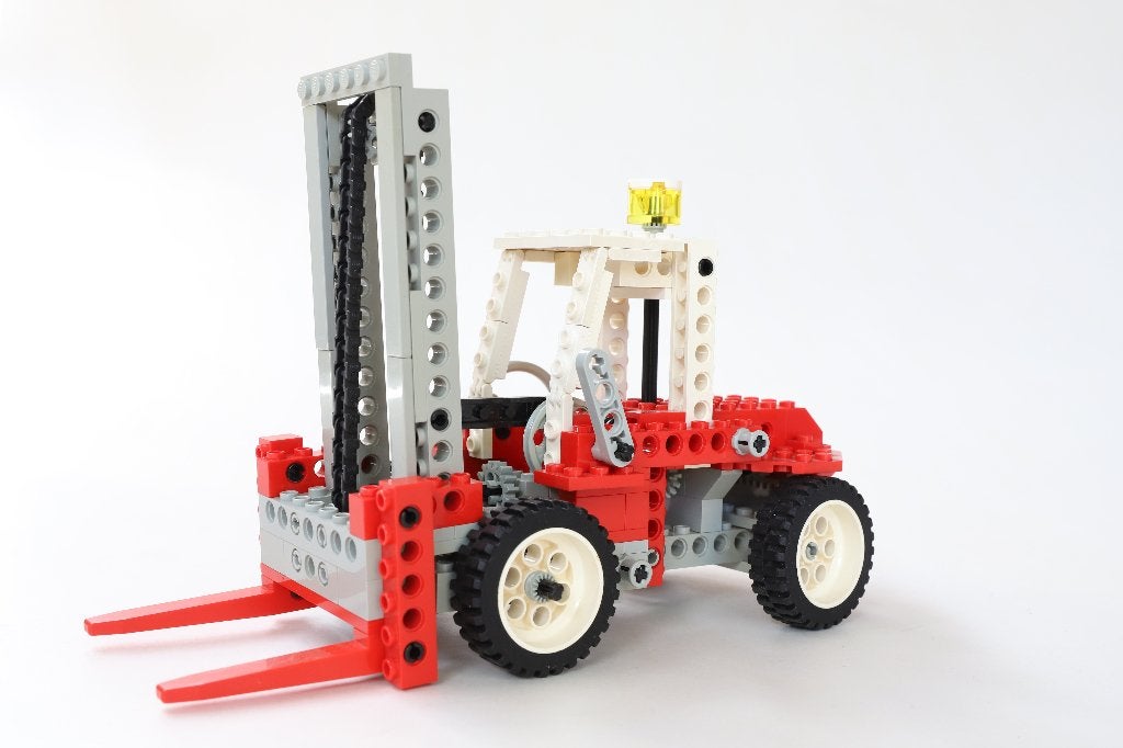 LEGO Technic 8835 Forklift / Heftruck (1989), Gebruikt, Lego, Compleet, Ophalen of Verzenden