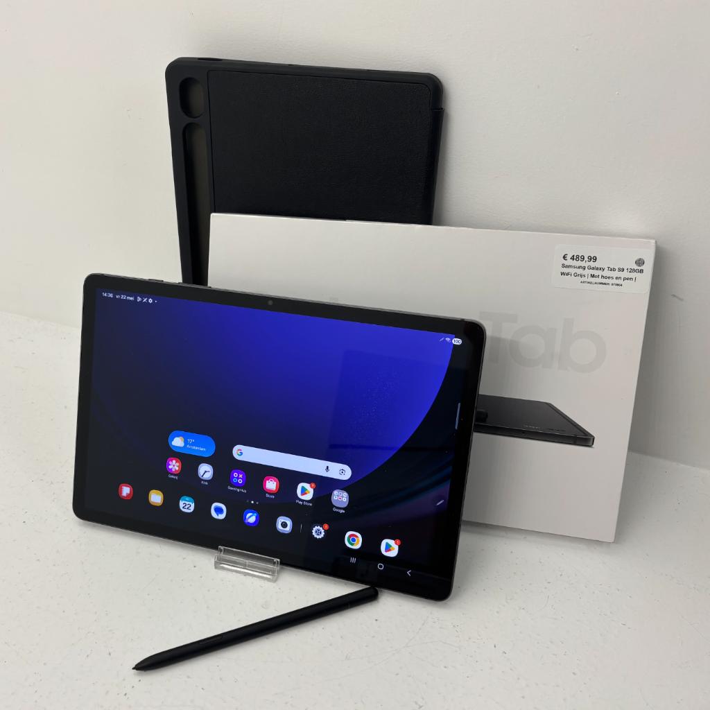 Samsung Galaxy Tab S9 128GB WiFi Grijs | Met hoes en pen |, Toulonselaan 72, 11 inch, Ophalen of Verzenden, Zo goed als nieuw