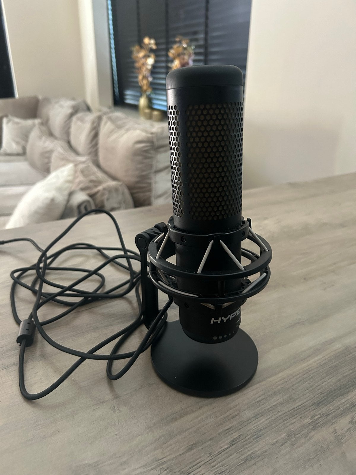 HyperX QuadCast S - Zo goed als nieuwe studiomicrofoon, Ophalen of Verzenden, Zo goed als nieuw, Studiomicrofoon