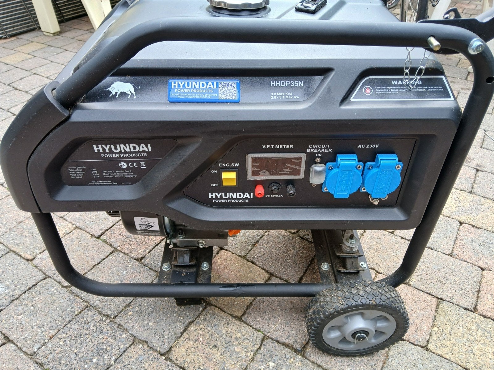 Prof. Hyundai HHD3P35N Agregaat. Nieuw!, Doe-het-zelf en Verbouw, Ophalen, Nieuw, Minder dan 5 kVA, Benzine