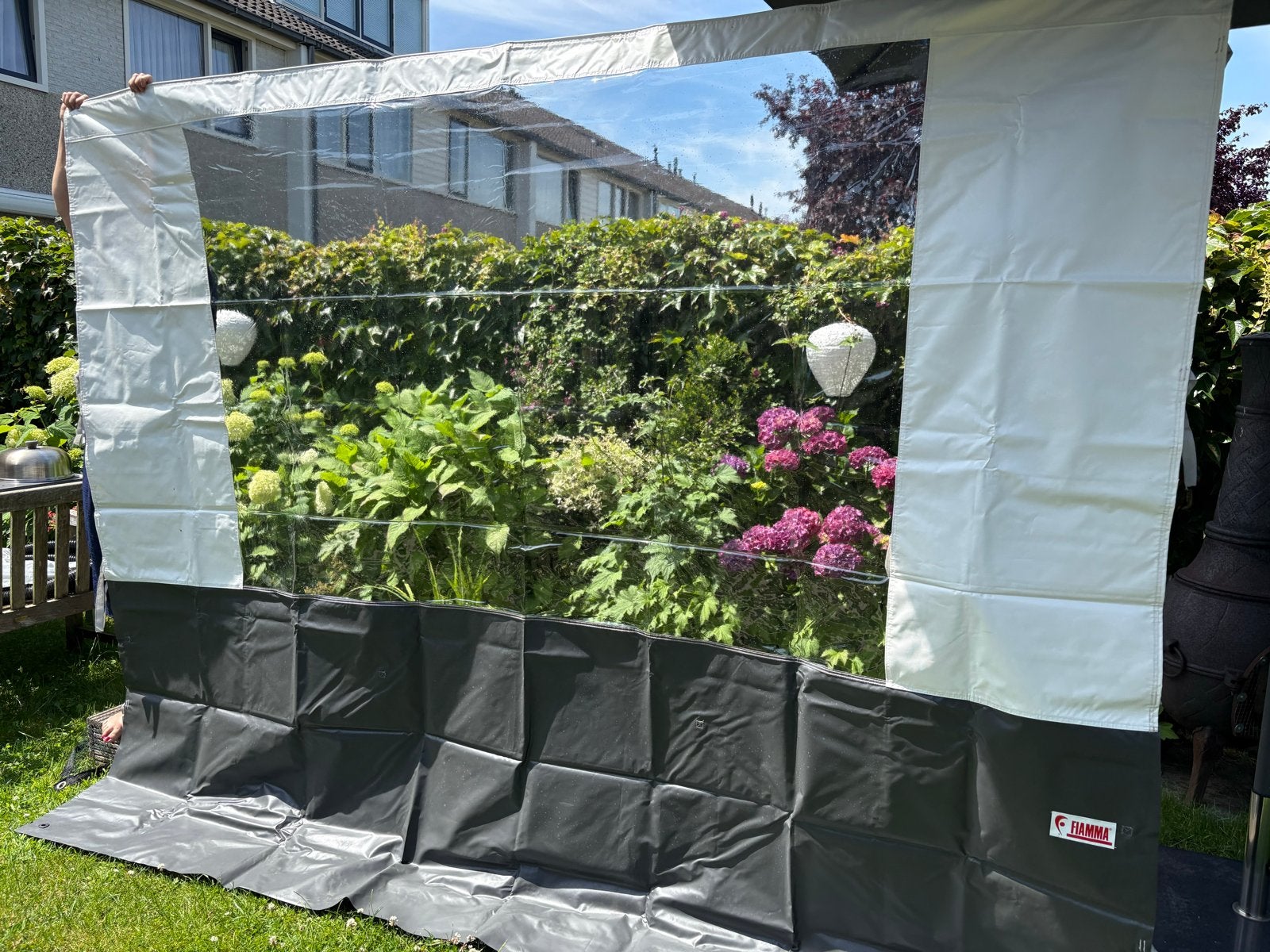 Fiamma Caravanstore F35 Pro zijwand, voorwand en rafters., Caravans en Kamperen, Ophalen, Zo goed als nieuw, Vinyl, Fiamma