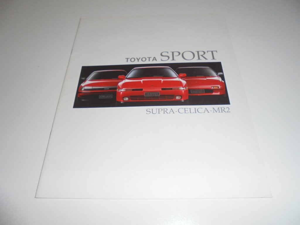 brochure Toyota MR2/Celica/Supra  1989, Ophalen of Verzenden, Zo goed als nieuw, Toyota