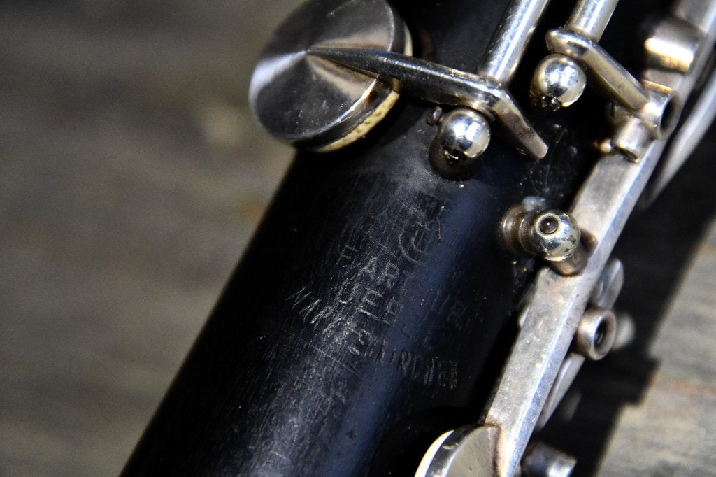 Bes Klarinet, Uebel type 682,  25/5 Oehler, Ophalen of Verzenden, Gebruikt, Hout, Bes-klarinet