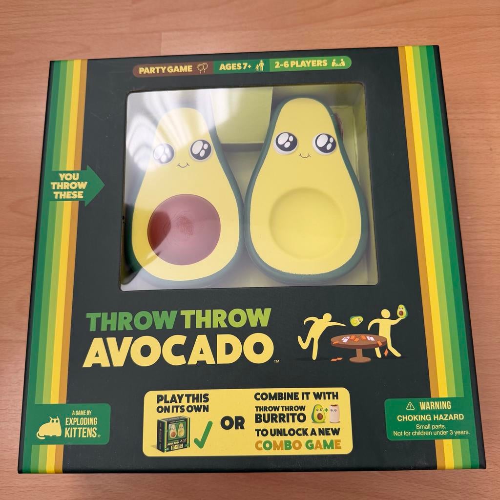 Throw Throw Avocado en Tacocat Spelled Backwards, Vijf spelers of meer, Ophalen of Verzenden, Nieuw, Reisspel