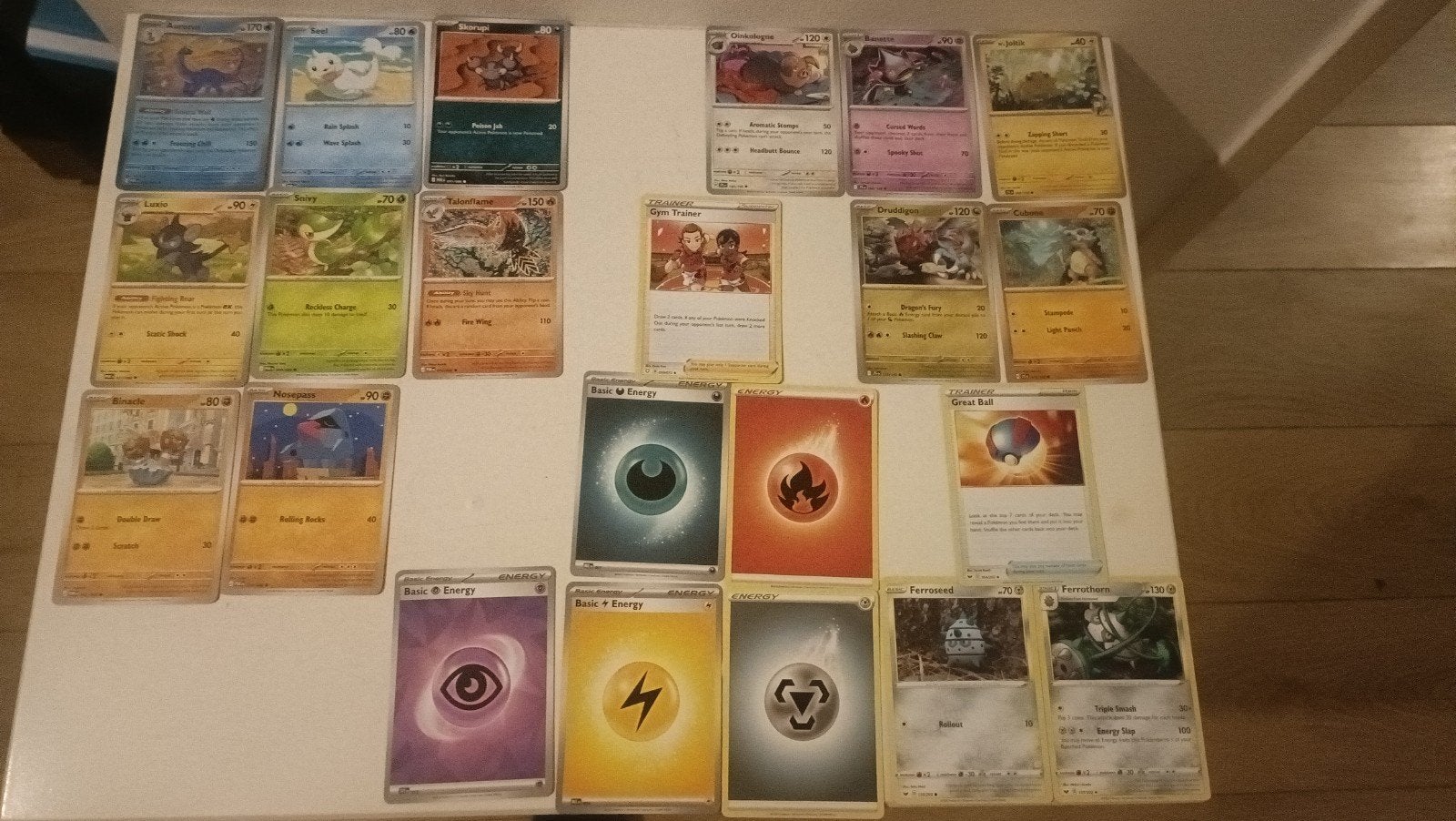 22 Pokémon kaarten - Diverse selectie o.a. POR en JTG #TCG, Ophalen of Verzenden, Zo goed als nieuw, Meerdere kaarten