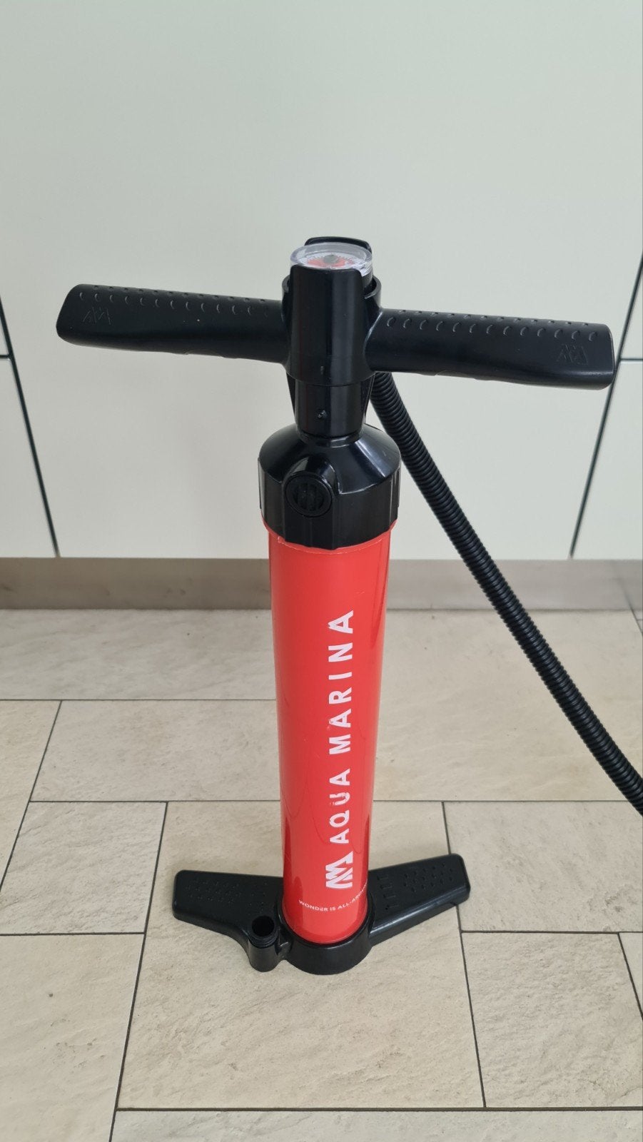 Aqua Marina Handpomp met Drukmeter voor SUP/Kajak, Ophalen of Verzenden, Zo goed als nieuw