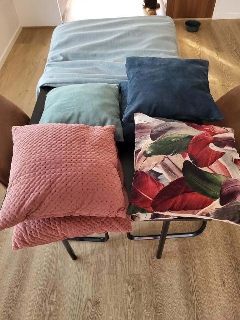 Kussentjes 7 stuks met rits, Ophalen of Verzenden, Zo goed als nieuw, Vierkant