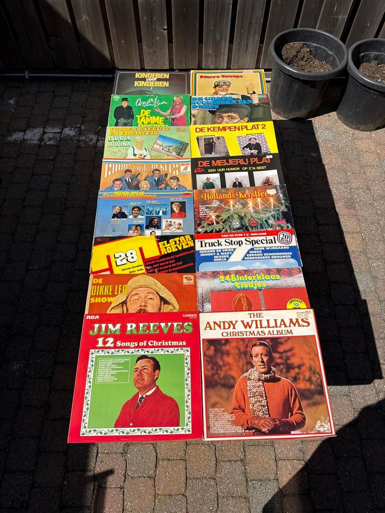 Grote collectie vinyl platen - Pop, Kerst, Nederlandstalig, Gebruikt, Ophalen of Verzenden, 1970 - 1979, Complilatie