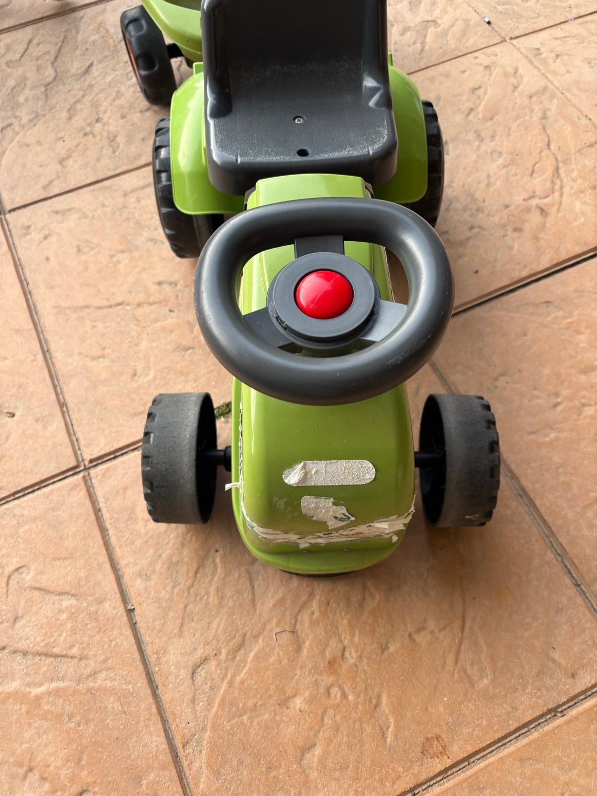 Claas tractor voor kinderen - toeter defect, stickers verwij, Ophalen, Gebruikt, Trapvoertuig