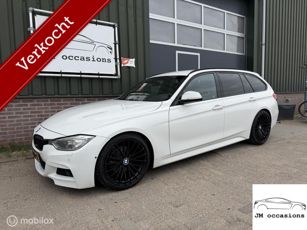 BMW 3-serie Touring 320d High Executive|Xenon|360 camera|PDC, Auto's, Achterwielaandrijving, 4 cilinders, Wit, Leder