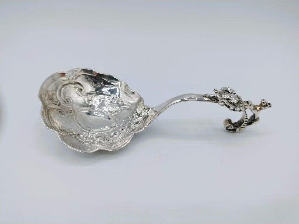 Zilveren roomlepel, E. Elgersma, Leeuwarden, ca. 1740