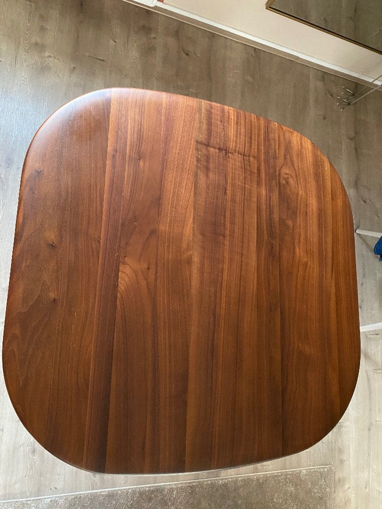 Bistro Tafel Mango Hout Bruin 70x70x70 cm, Ophalen, Vierkant, 55 tot 75 cm, Zo goed als nieuw