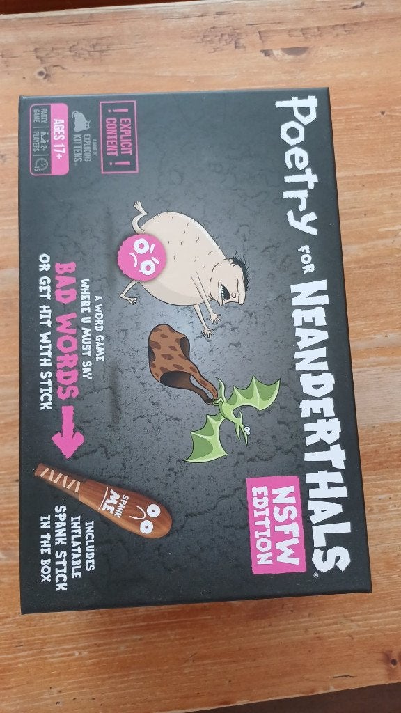 Poetry for Neaderthals NSFW editie (Engels), Vijf spelers of meer, Ophalen of Verzenden, Zo goed als nieuw, Exploding Kittens