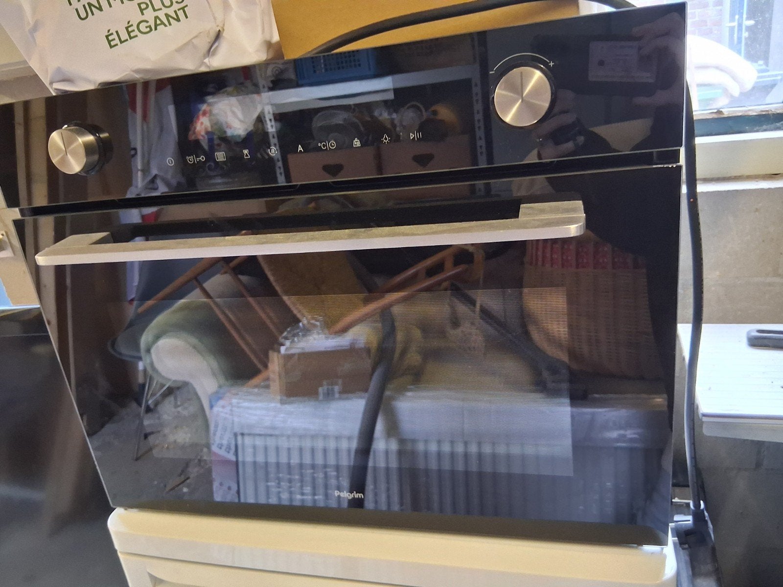 Oven met magnetronfunctie, nis 45 cm - MAC314GLS - Pelgrim, Ophalen, Pelgrim, Inbouw, Magnetronfunctie