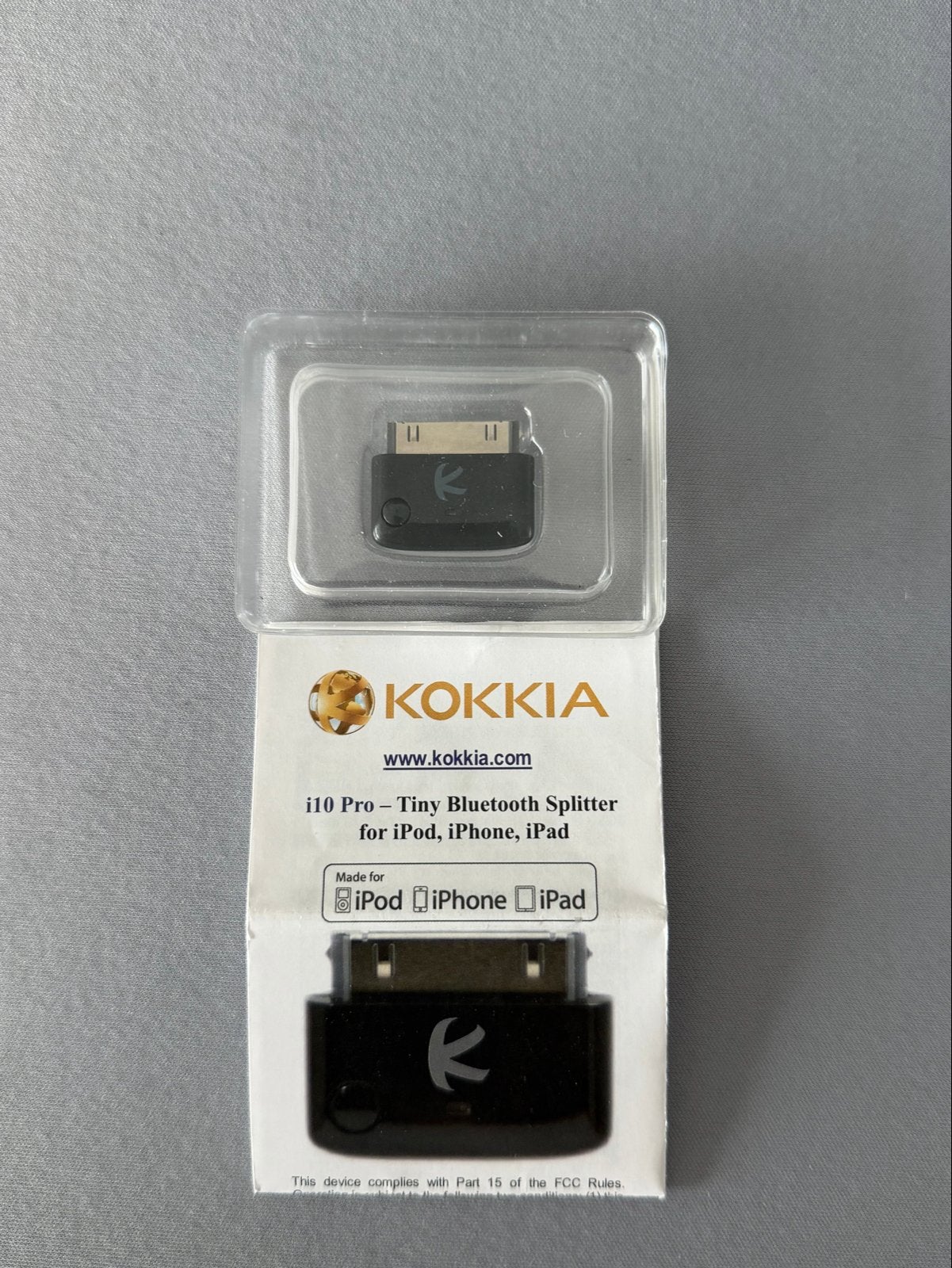 Kokkia i10 Pro - iPod/iPhone 30 Pin Bluetooth Adapter, Audio, Tv en Foto, Ophalen of Verzenden, Zo goed als nieuw, Zwart