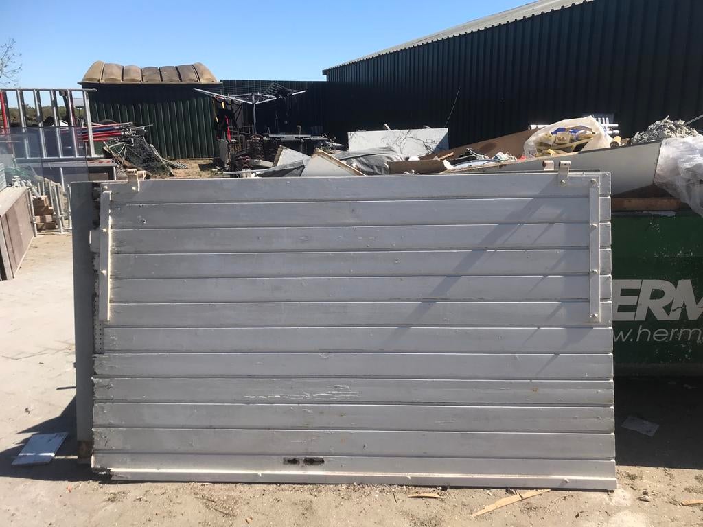 Garage deuren hout, Ophalen, Gebruikt, Buitendeur